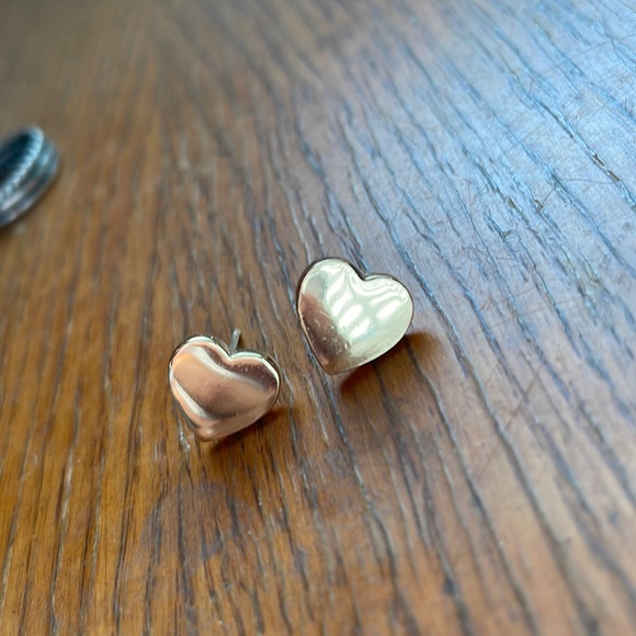 Kate spade large heart earrings 18k gold plated